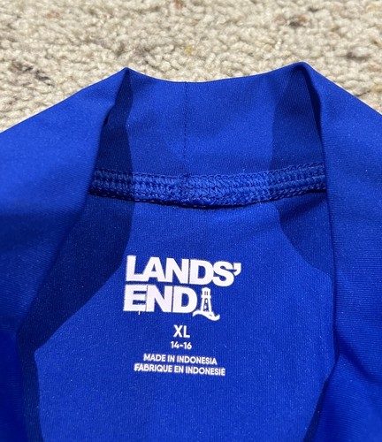 LOT of 2 LANDS END & TYR Youth XL RashGuard SUN PROTECTION Top Swim Shirt Z24 - Picture 4 of 16