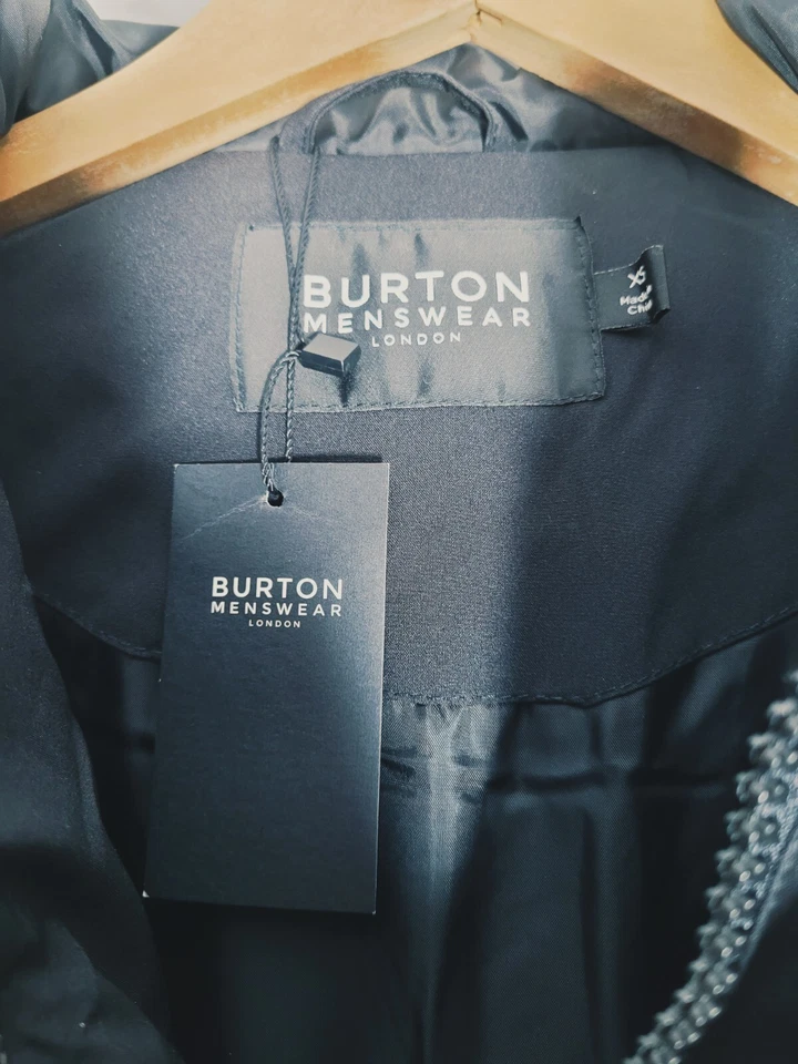 BNWT NEW BURTON MENS BOYS XS BLACK PARKA COAT HOODED WARM SCHOOL AT30 - Image 4 of 4