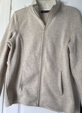 Swiss Tech Women’s Beige Jacket Size Medium 8-10 Full Zip