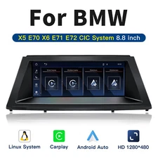 8.8" CarPlay Stereo Touch Screen Navi Headunit for BMW X5 E70 X6 E71 CIC 2010-13