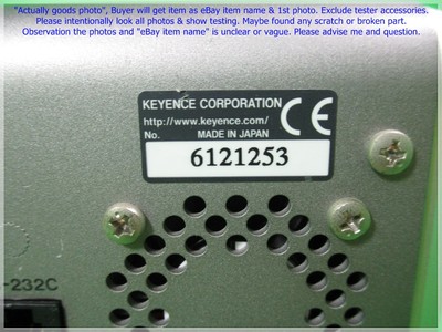 Keyence UV-400, UV-LED Illuminator Without LED Lamp & Cable as