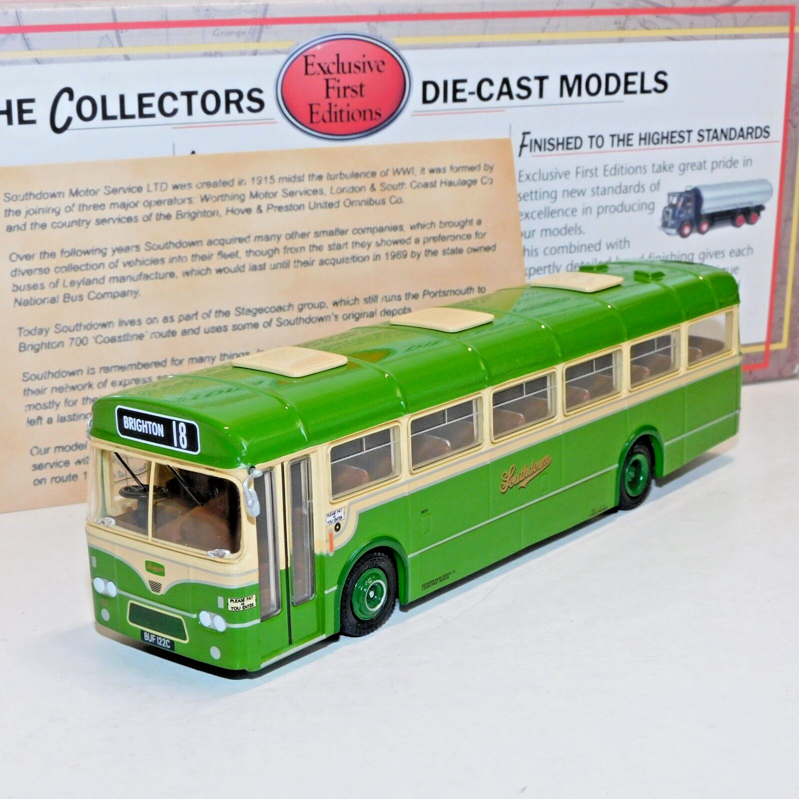 EFE BET LEYLAND LEOPARD 36' BUS SOUTHDOWN ROUTE 18 BRIGHTON 1/76 35308