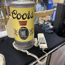 Grand téléphone Coors Can Vintage Paul Nelson Industries