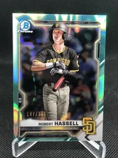 2021 Bowman Draft Chrome #BDC-67 Robert Hassell Aqua Lava Refractor /199