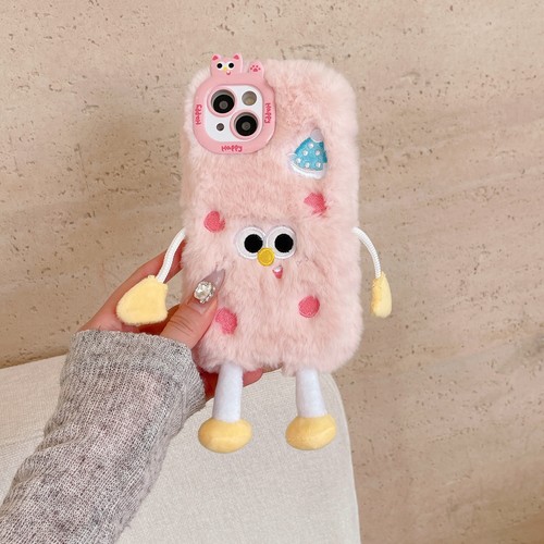 Für iPhone Samsung Hülle Heiß Niedlich Plüsch Flauschig Schale Warm Stoßfest Handyhüllen - Bild 16 von 17