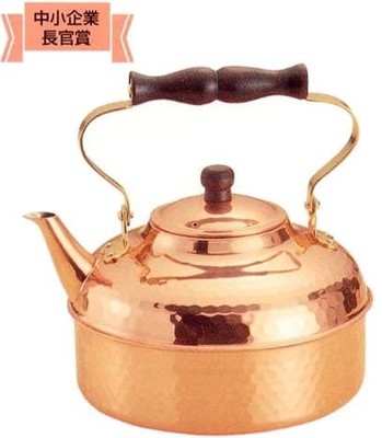 New COPPER 100 Pure Copper Hammer Eyelet Kettle 2L S-810H Tea Pot from Japan