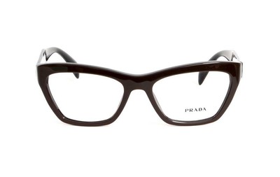 occhiali da vista Prada donna montatura occhi di gatto VPR 14Q marroni neri  | eBay