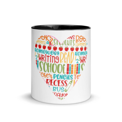 We Love Teachers Mug with Color Inside
