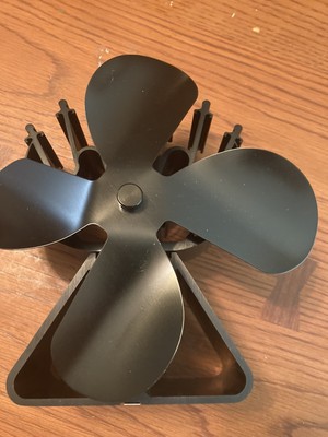 VODA 4-Blade Heat Powered Stove Fan for Wood/Log Burner/Fireplace VDSF624B  | eBay