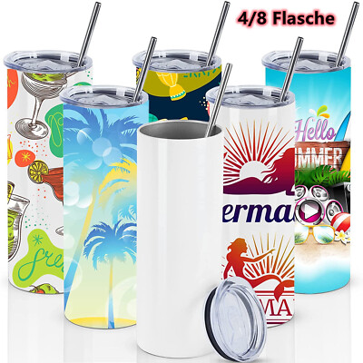 8 Pack 20 OZ Kaffee Becher Fototasse Bedruckbar Druck Transfer für Sublimation