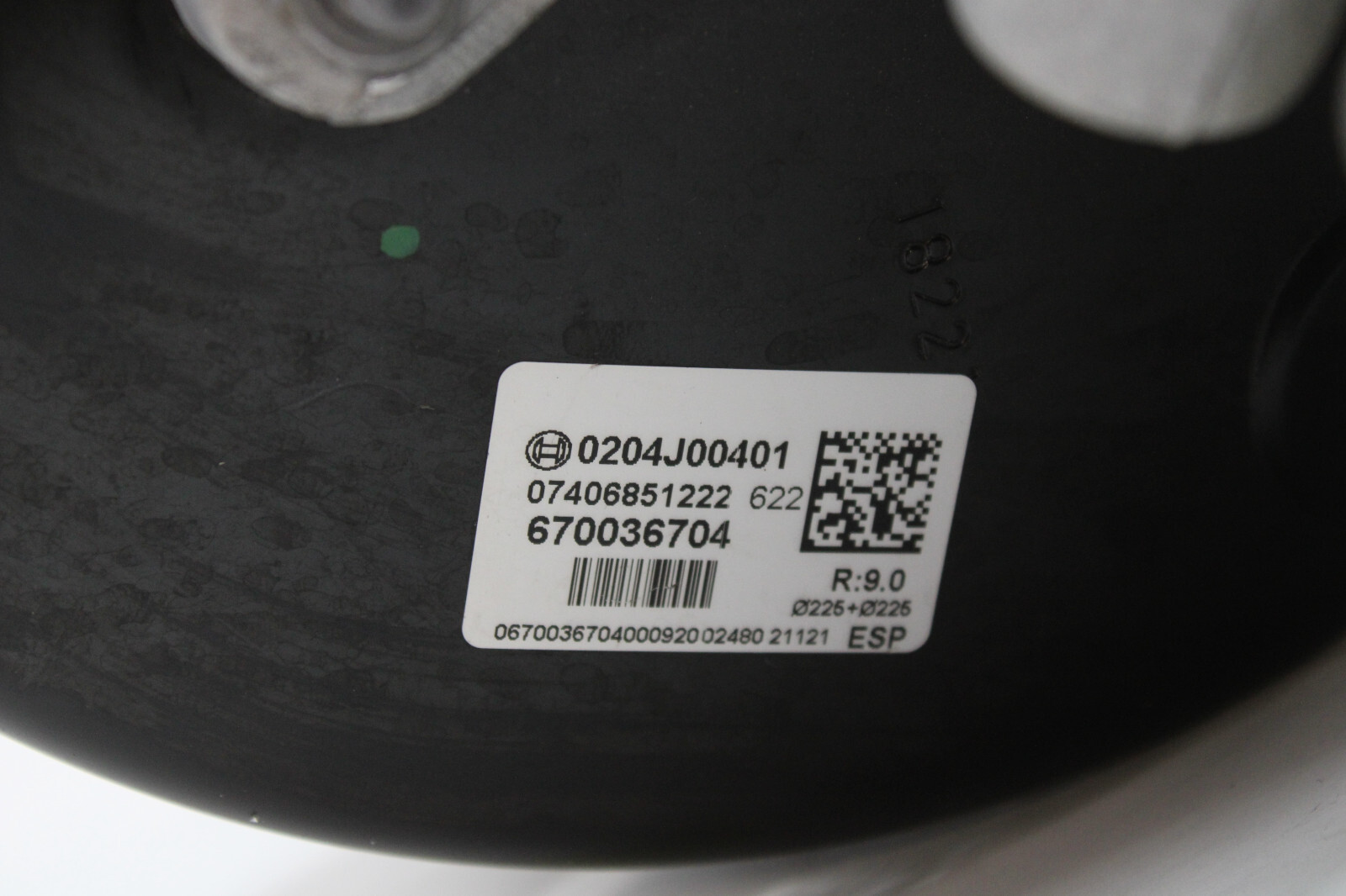 2022 MASERATI LEVANTE MODENA VACUUM BRAKE BOOSTER 0204J00401 OEM 22 23 24