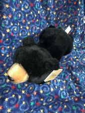 Miyoni 11" BLACK BEAR Plush Stuffed Animal Toy by Aurora