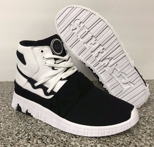 White Athletic Hi Top Trainers Shoes 