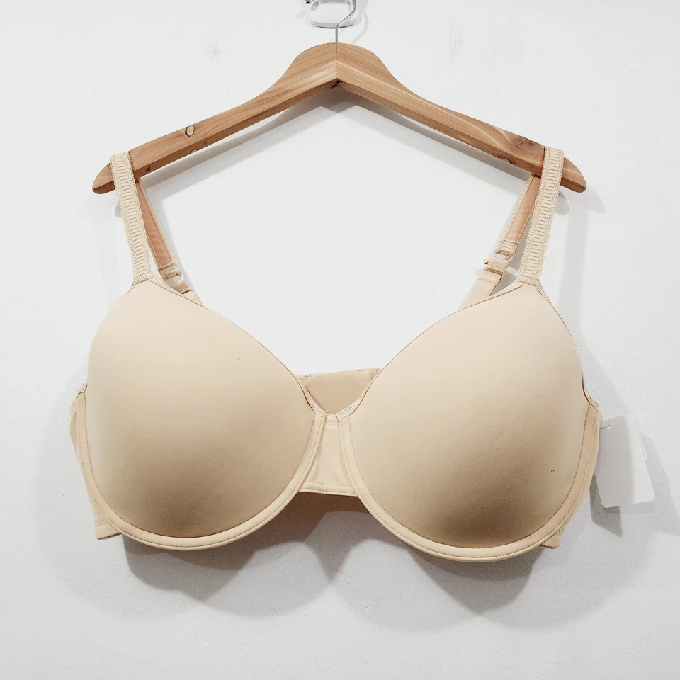 NUEVO Essential Bodywear Abbie Bra #6111 Buff Nude Underwire Everyday T-shirt Foto 4 de 4