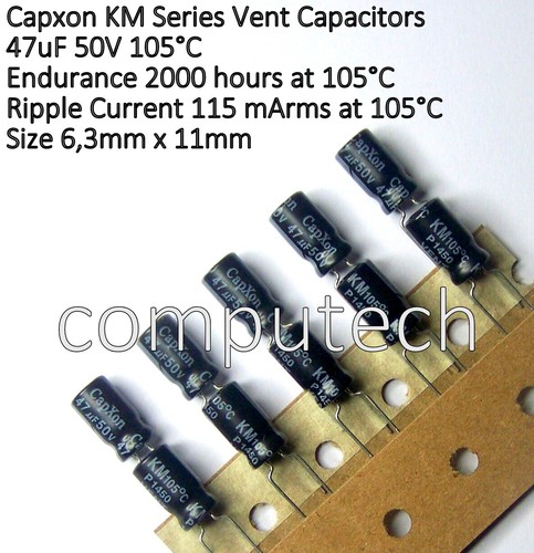 POPESQ® 5 pezzi. x Condensatore elettrolitico 47uF 450VDC