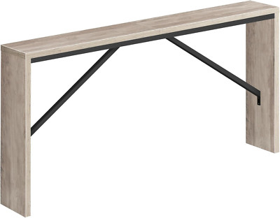 Console Table, 62.2'' Long Sofa Table behind Couch, Narrow Entryway Table, Farmho