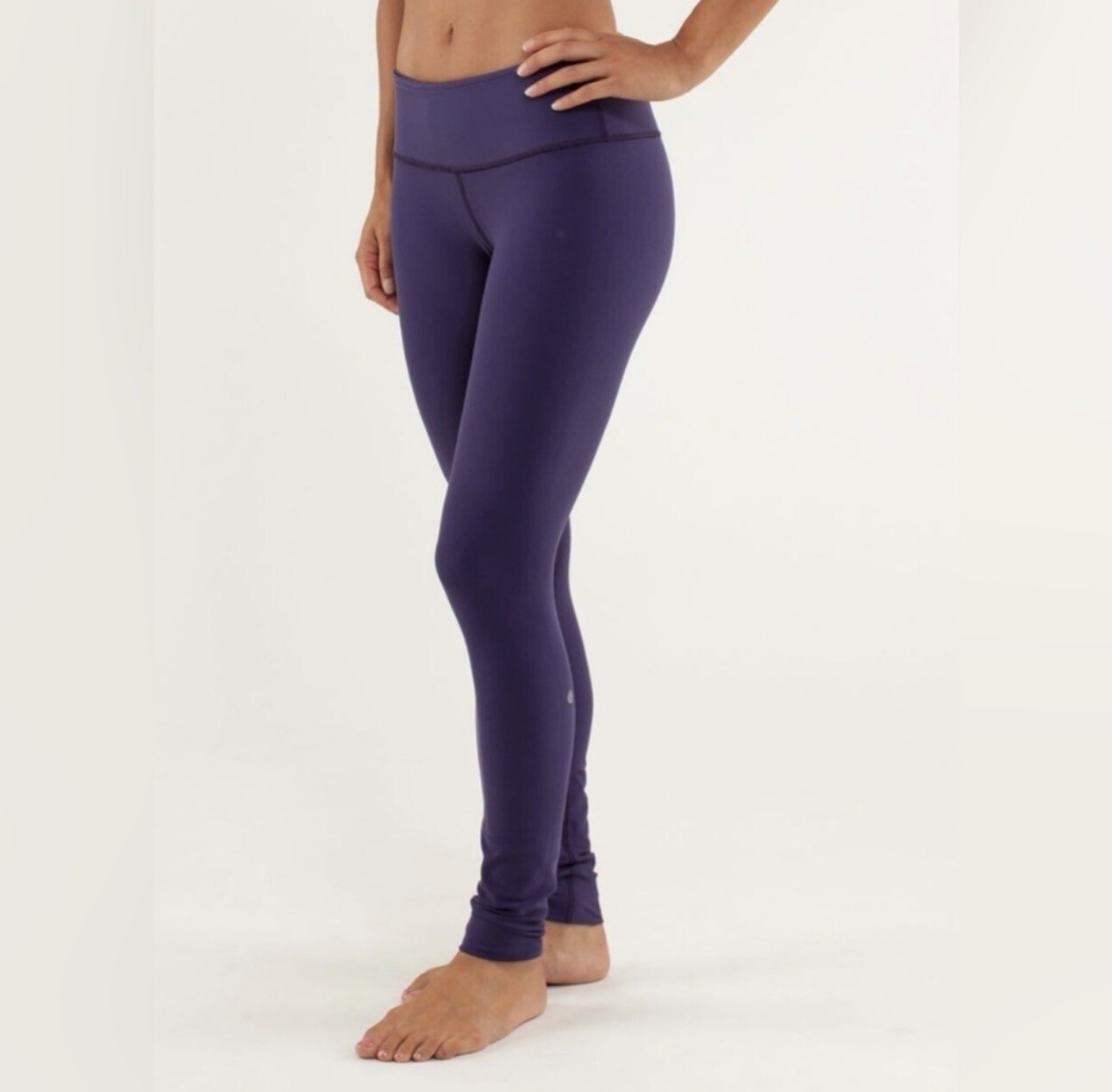 Leggings LuLuLemon Wunder de altura media púrpura talla 6-image