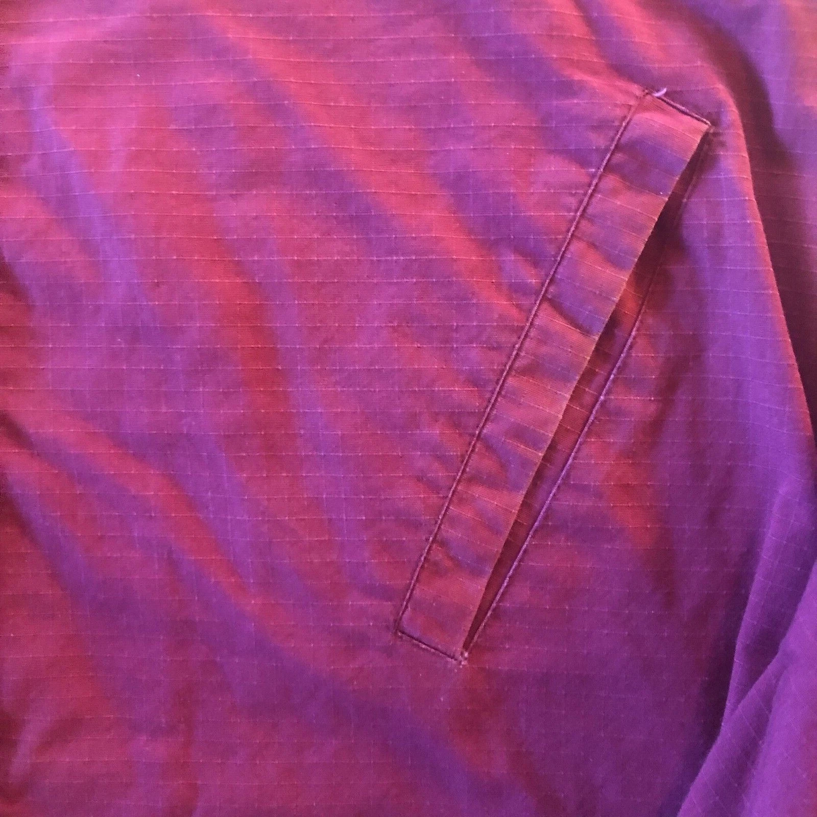Vintage FA F*cking Awesome SH*T Cotton Ripstop Coach Jacket Size L Maroon 2015 - product detail image 10
