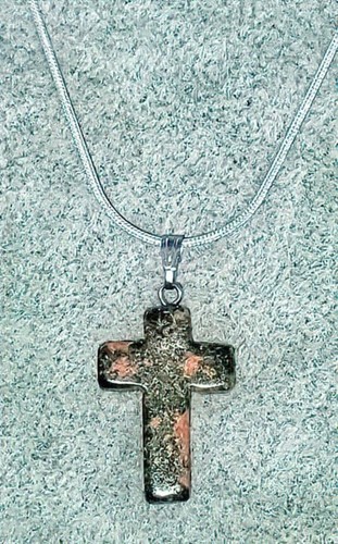 Collar cruz de piedras preciosas heliotropo - Imagen 13 de 13