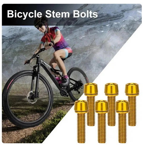 Tornillo de vástago de bicicleta MTB M5 x 18 mm 6 piezas Foto 3 de 3