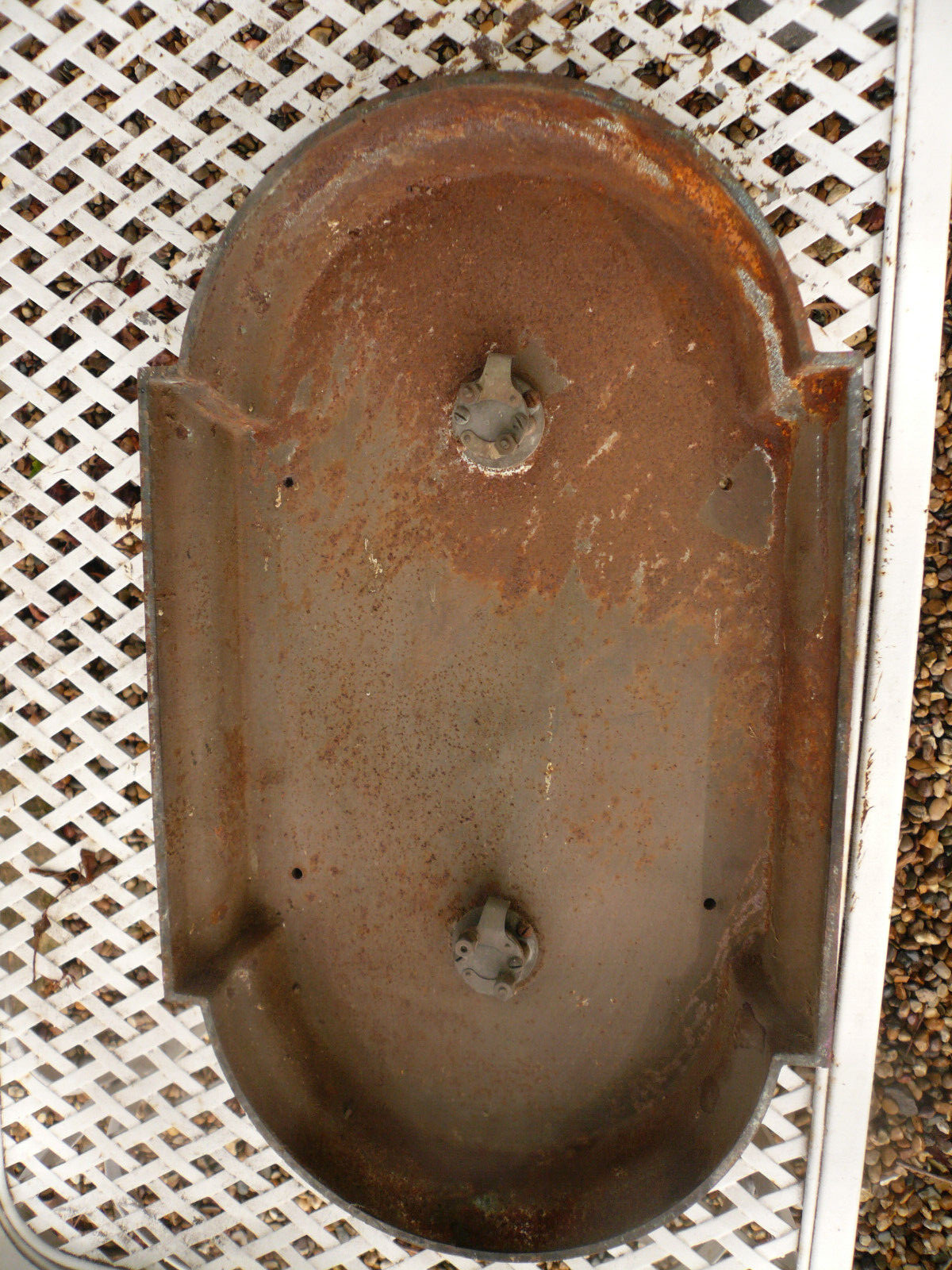 COLOSSAL ANTIQUE CAST IRON ELEVATOR CALL PANEL MOTHER OF PEARL CALL BUTTONS 18"