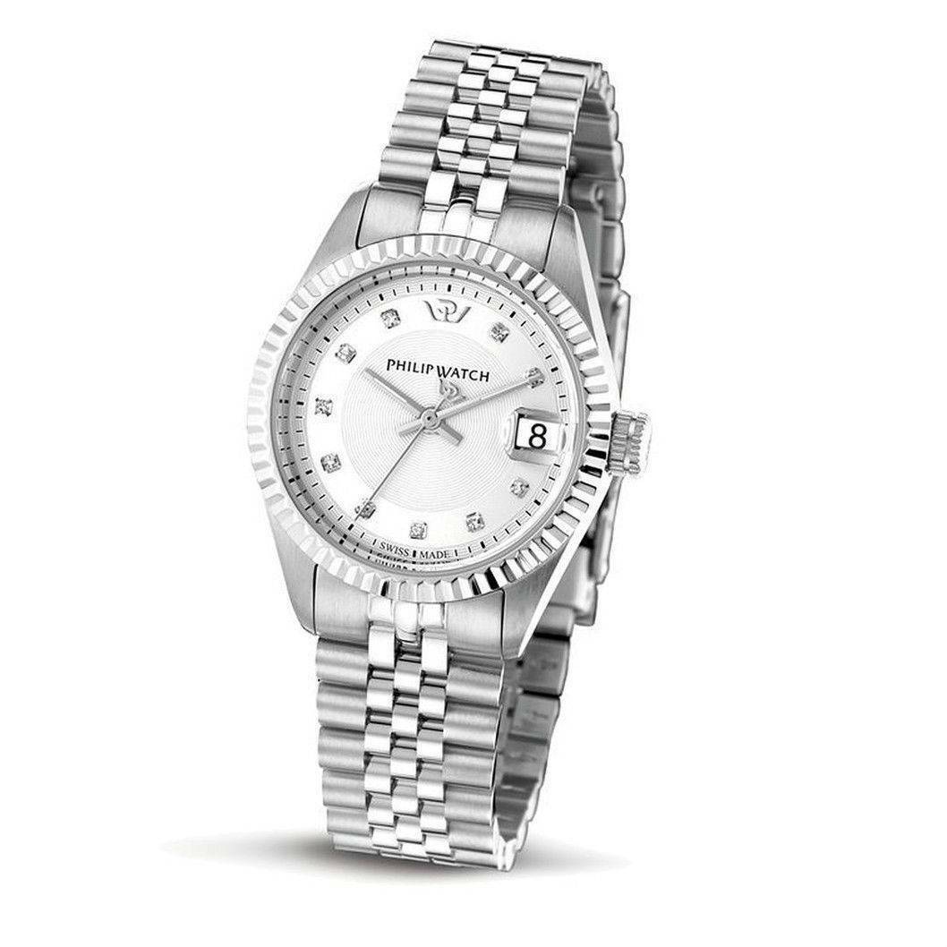 Horloge Femme Philip Watch Caribe Diamants R8253597502 Neuf Et Original