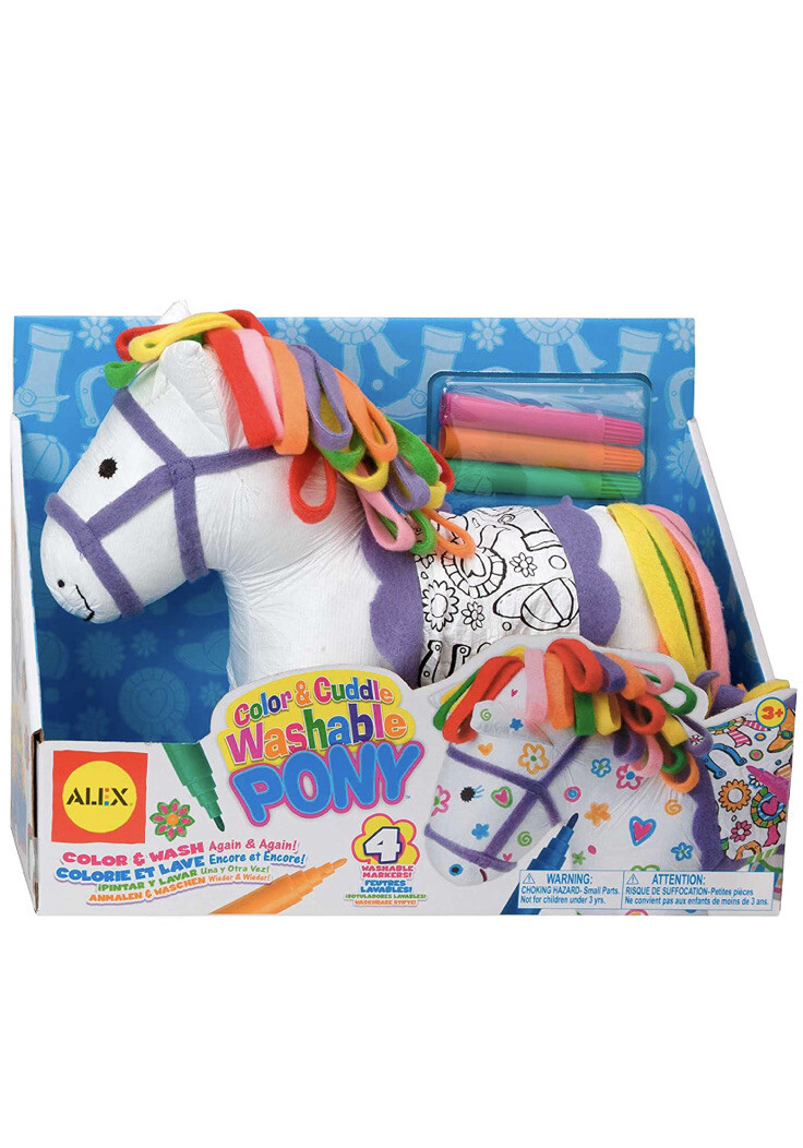 Alex Craft Color and Cuddle Washable Pony Kids Art and Craft