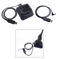 USB Charging Cable Replacement Cord for UV5R 5RA F8HP Walkie Talkie Accessories