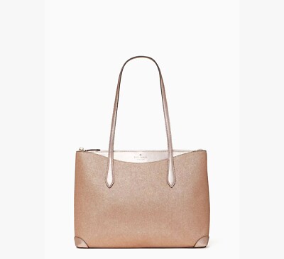 Kate Spade New York Lola Glitter Shimmy Glitter Tote Large