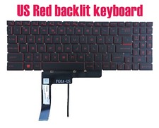 US Red Backlit keyboard for MSI Katana GF76 12UEO/12UEOK/12UGSO MS-17L3