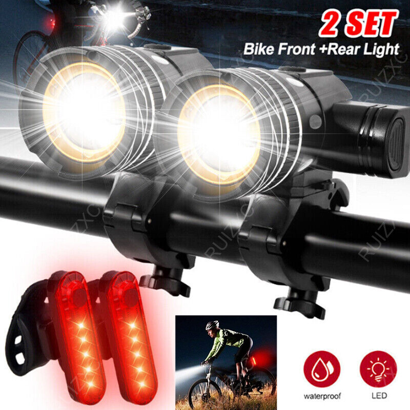 Rechargeable LED Mountain Bike Lights 20000LM Bicycle Torch 