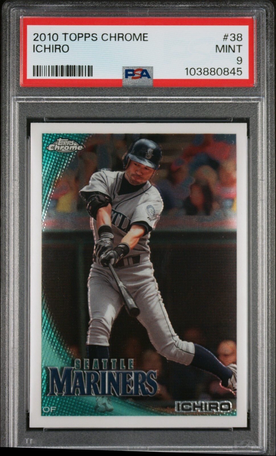 2010 Topps Chrome Ichiro Suzuki #38 PSA 9 MINT