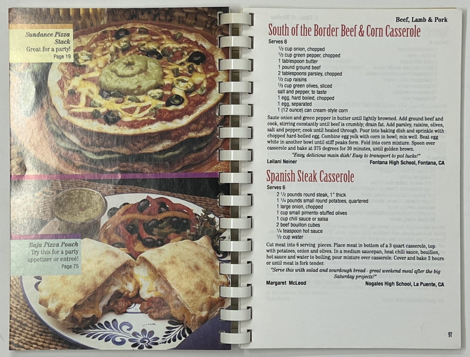 A Taste of Mexico: Mexican, Southwest and TexMex Favorites -1997 Spiral-Bound PB
