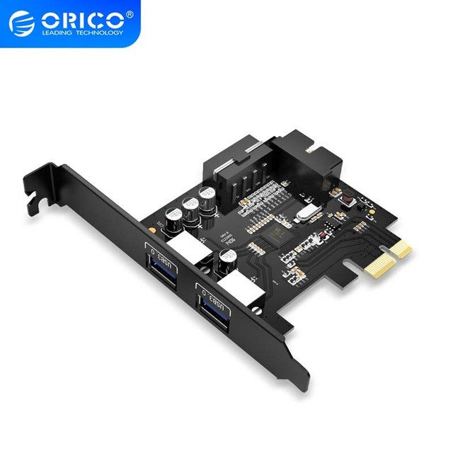 SuperSpeed 20 PIN 2 Ports USB 3.0 PCI Express Card Adapter Hub Controller for PC
