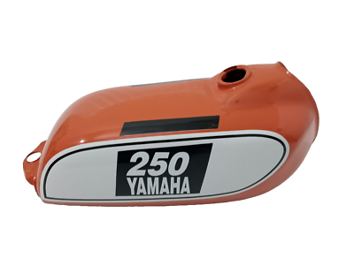 ヤマハ　DT250 タンク Yamaha DT 250 DT250 Enduro, 1975 to 1977 Orange Painted Steel Fuel