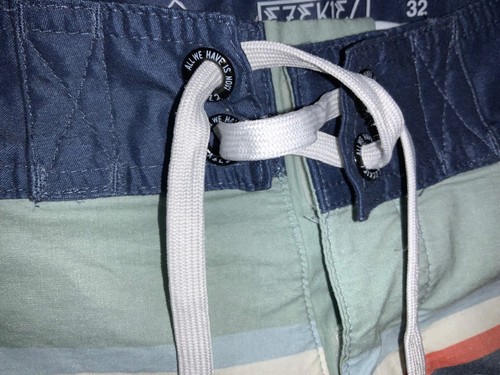 Ezekiel Board Shorts Mens 32 Swim/ Surf/ Trunks Drawstring- Navy, White, Coral - Picture 4 of 7