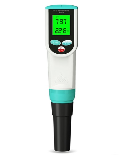 PH Meter Spear Tip Reads 0.00~14.00pH Temp ATC Test Meat Cheese Soil Creams - Picture 2 of 13