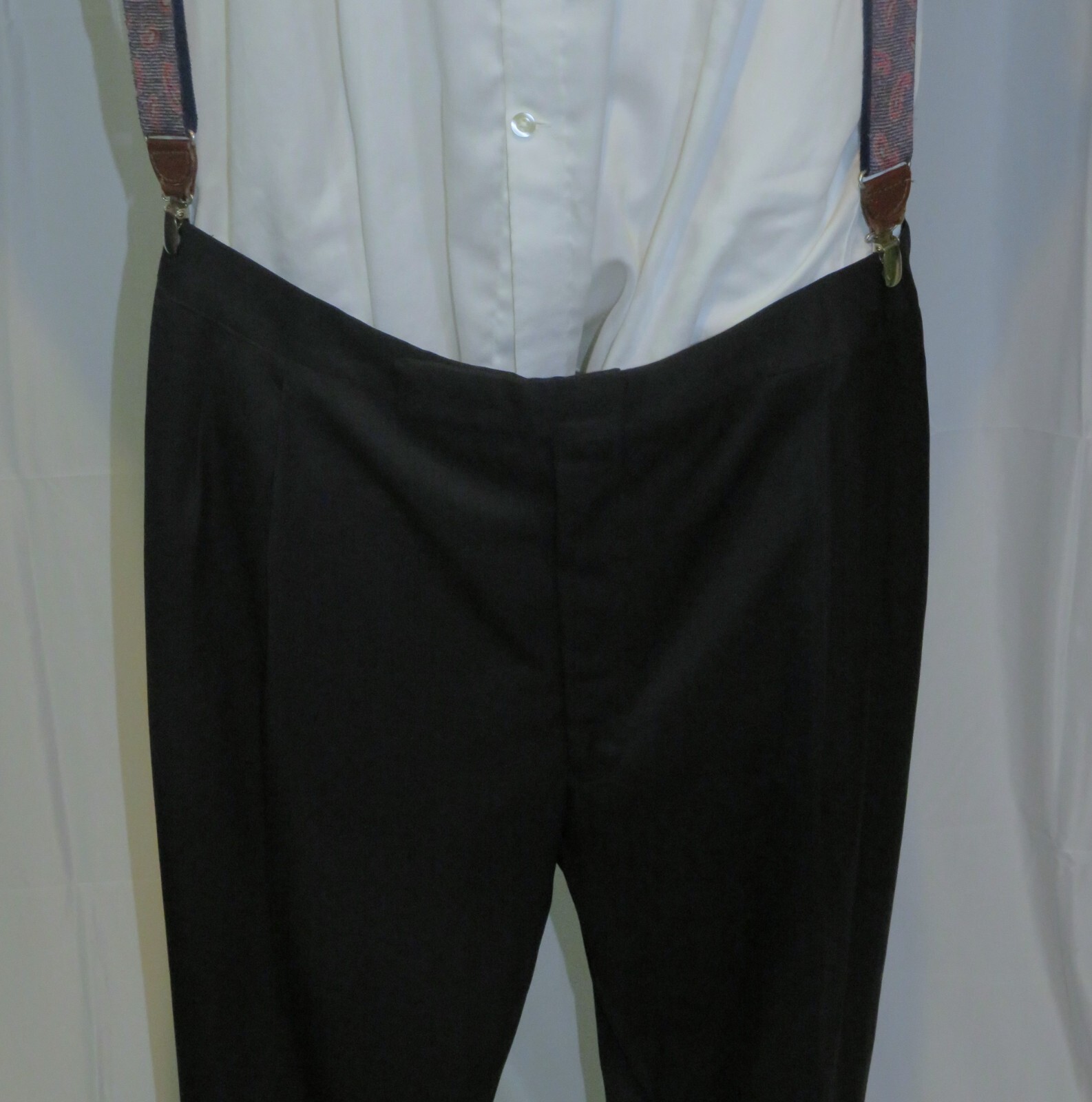 Tom James Bespoke Solid Black One Button Shawl Co… - image 12