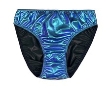 Satin Hipster Panty Iridescent Blue S