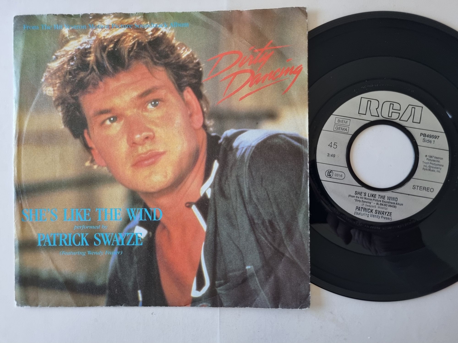 Patrick Swayze - She's like the wind 7'' Vinyl Germany/ DIRTY DANCING OST