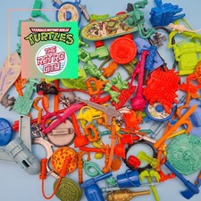 Vtg Teenage Mutant Ninja Turtles TMNT Figure Spare Parts Accessories & Weapons