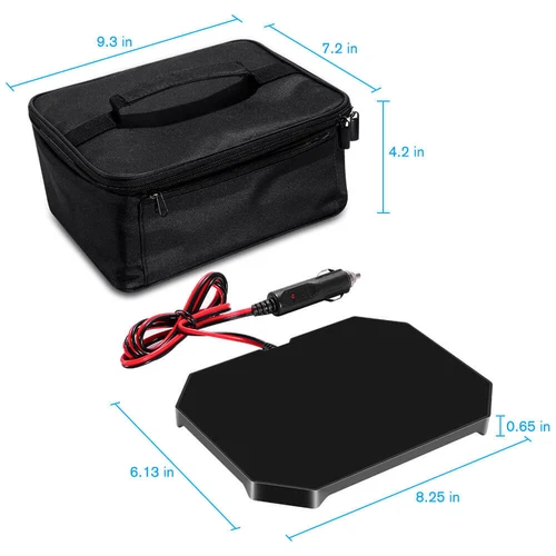 Portable Electric Food Warmer Heating Lunch Box Bag Mini Oven Container For Car - Picture 8 of 21