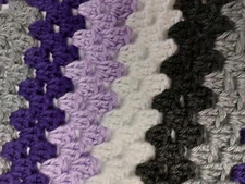 New Handmade Crocheted Baby  Bassinet Cradle Receiving Blanket Granny square