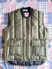 Vintage Walls Blizzard Pruf Vest Insulated Puffer Army Green Sz L Made in USA