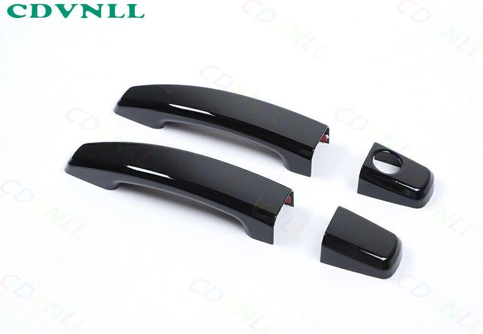 For Chevrolet Camaro 2010-2015 Bright Black Exterior Side Door Handle Frame Trim - Image 2 of 4