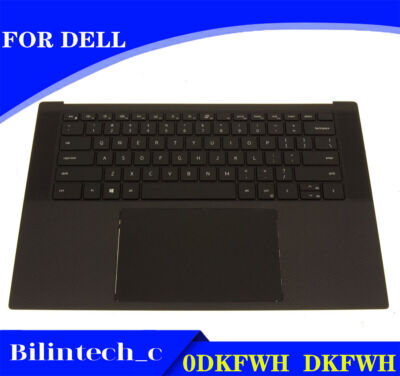 DKFWH FOR   XPS 15 9500 Laptop C Shell Touchpad Palmrest Keyboard #F12