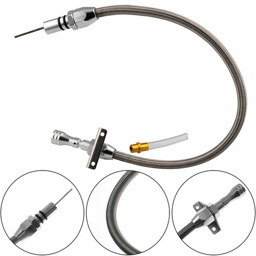 Stainless Flexible Dipstick Fits GM Chevy TH350 TH400 Turbo - Foto 7