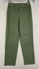 Vintage Talbots Corduroy Pants Womens 8 Green Stretch Hi Rise Straight Old Stock
