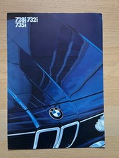 BMW 728i 732i and 735i 1982 UK SALES BROCHURE
