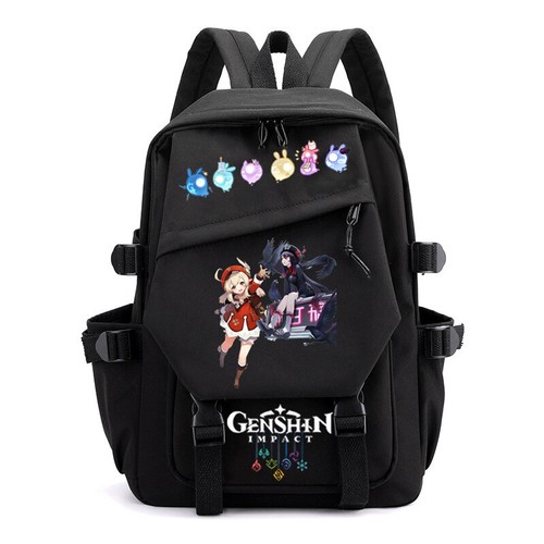 Anime Backpack Hara God Genshin Backpack Cartoon Pattern Travel Bag Laptop Bag - Picture 27 of 32